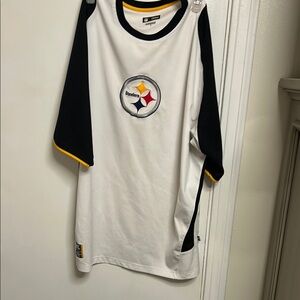 NFL Steelers White and Black Jersey